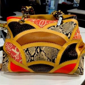 Bebe Sahara Patchwork Tote